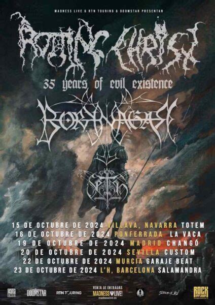 Rotting Christ recodamos las fechas de su extensa gira española con