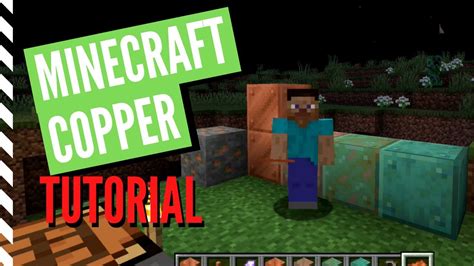 How To Get Use COPPER In Minecraft 1 17 Minecraft COPPER Tutorial