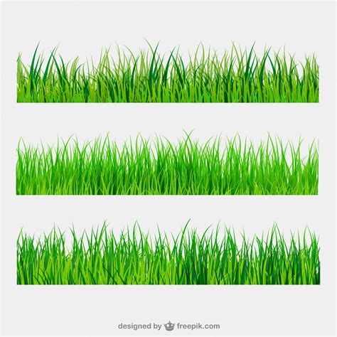 Premium Vector Green Grass Borders