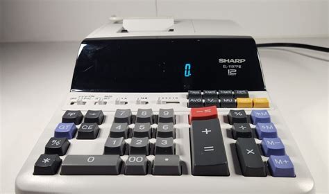 Sharp El P Iii Digit Color Electronic Printing Adding Machine