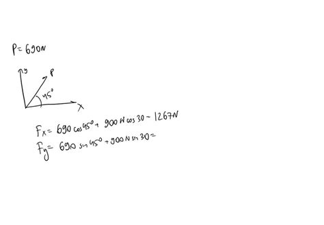 Solved Two Forces Are Applied As Shown To Hook Determine The