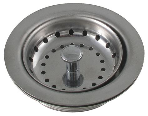 Grainger Approved Stainless Steel Round Sink Strainers 3 12 In 1heg41heg4 Grainger