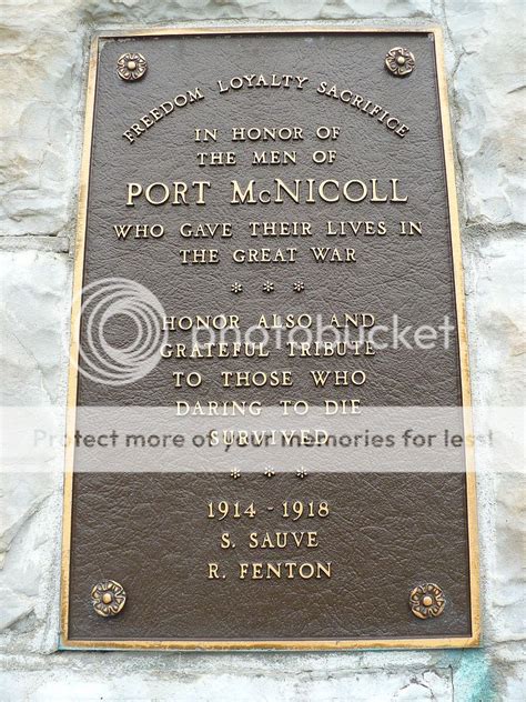 Ontario War Memorials: Port McNicoll