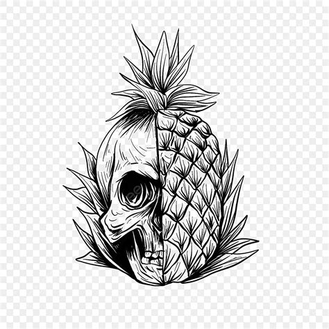 Pineapple Png Transparent Black And White Sketch Pineapple Pineapple