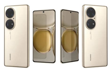 Huawei P50 Pro Cocoa Gold 3D Model By Rever Art