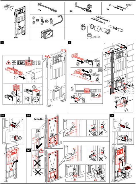 alca AM101 Self Supporting Frame for Wall Hung Toilets Instruction Manual