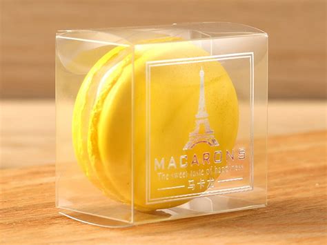 Custom Personalised Transparent Macaron Box Packaging