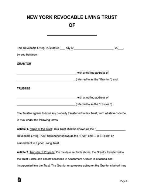 Nysbathe Revocable Trust Revisited Form Fill Out And Sign Printable Pdf Template Airslate