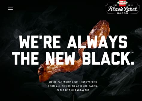 Black Label Bacon - Awwwards Honorable Mention