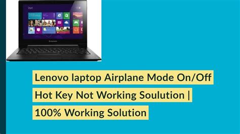 Lenovo Laptop Airplane Mode Hot Key F Problem On Windows Solution