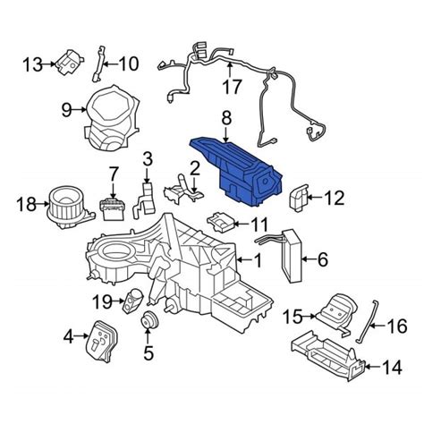 Ford Oe Bl Z B Upper Cabin Air Intake Duct