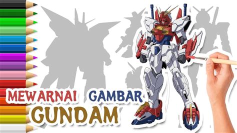 Cara Mewarnai Gambar Robot Gundam Youtube