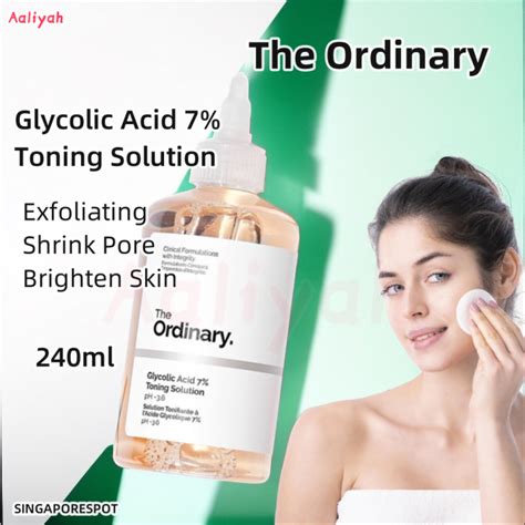 The Ordinary Glycolic Acid 7 Toning Solution 240ml Lazada Singapore