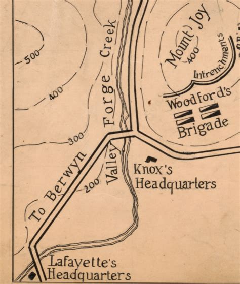 Valley Forge, Pennsylvania Winter Encampment Map – Battle Archives