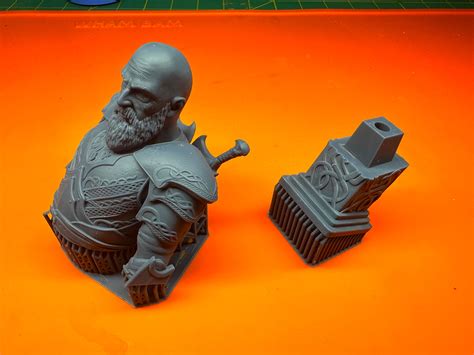 Kratos God Of War Bust High Quality Stl 3d Digital Printing Stl File