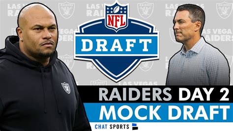 Las Vegas Raiders Round 2 And Round 3 Nfl Mock Draft Top Day 2 Draft