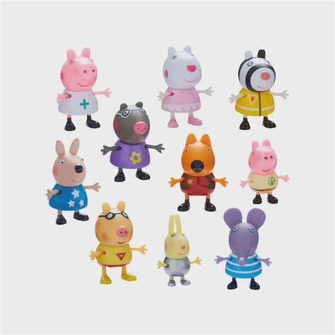 Bonecos Peppa Pig Turma Da Peppa Fantasia 10 Figuras Dtc Submarino