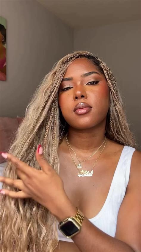 Blonde Braid Styles For Black Women