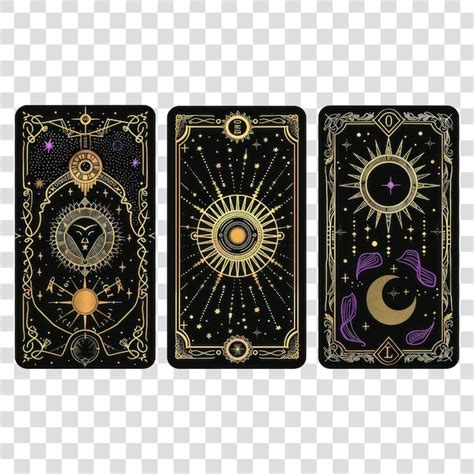 PNG Mystical Tarot Card Designs Premium AI Generated PSD