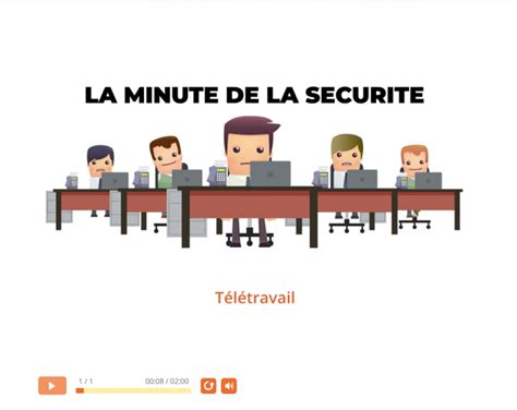 Minute sécurité en télétravail DSI