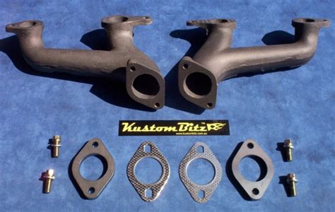 Holden Grey Motor Cast Iron Headers Kustom Bitz Aussiespeed Vic