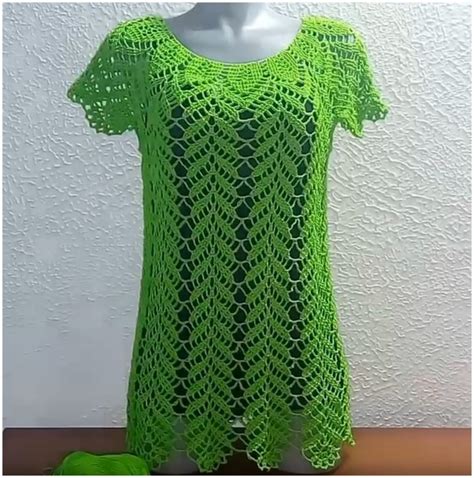 Crochet Lemon Leaves Blouse Tutorial - Love Crochet