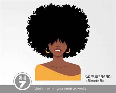 Black Woman Svg Afro Woman Biting Lips Svg Cutting File Etsy