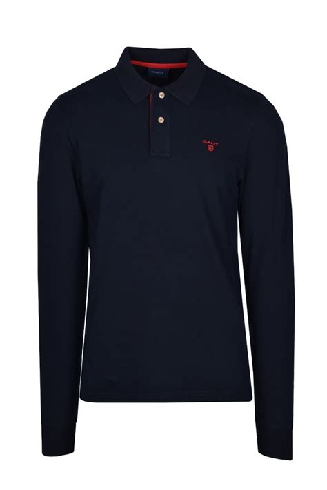 Gant Long Sleeved Polo Shirt 255105 Michael Stewart Menswear