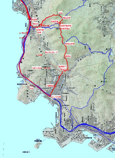 上山―烏帽子岩山ー茶臼山縦走（1） Map And 概要 ひろしま里山放浪記