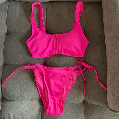 Forever Swim Nwt Forever Hot Pink Bikini Set Poshmark