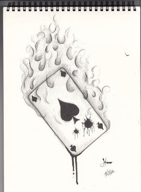 Tattoo design Ace card by Metal-Shark on DeviantArt