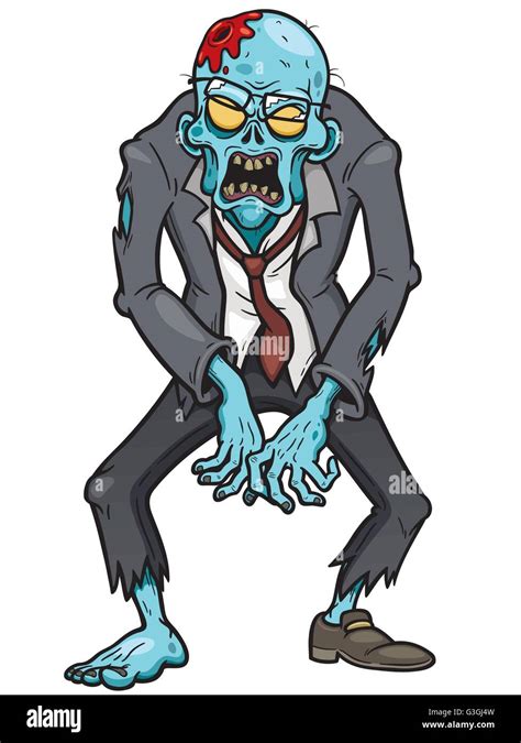 Vector illustration of Cartoon Zombie Stock Vector Image & Art - Alamy