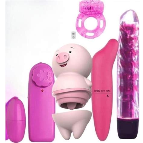 KIT SEX SHOP Vibrador Feminino Estimulador De Clitoris Porquinho Vibrador Personal Bullet