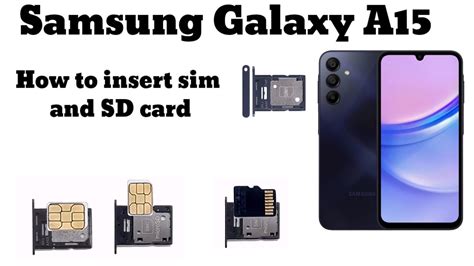 Samsung Galaxy A15 How To Insert Sim And MicroSD Card YouTube