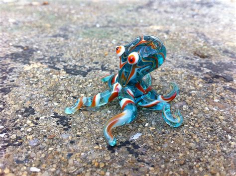 Glass Octopus Figurine Blown Glass Octopus Ornament Murano - Etsy