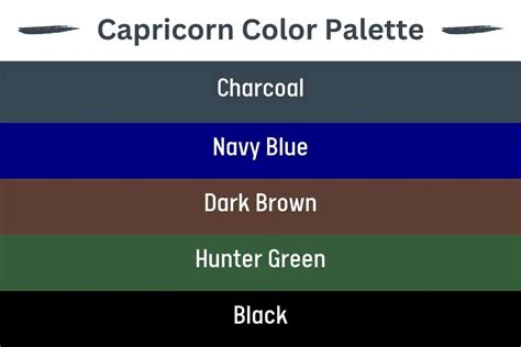 Capricorn Color Palette and Meanings (+ Colors to Avoid)