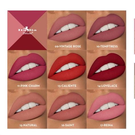 Italia Deluxe Matte Lipstick Swatches Esponja De Maquillaje Venta De