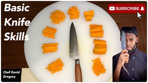 Basic Knife Skills Learning Different Cuts Julienne Batonnet Dice Youtube