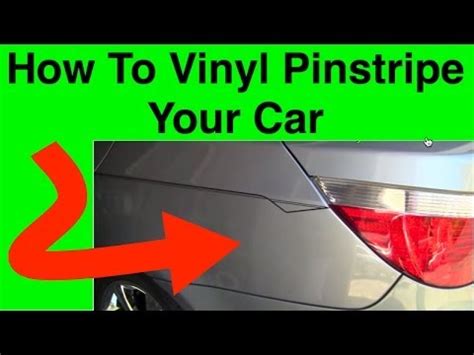 How To Pinstripe Learn To Pinstripe Your Car Simple Vinyl Pin