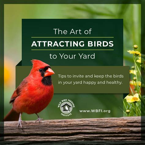 The Art Of Attracting Birds To Your Yard Wild Bird Feeding Institute