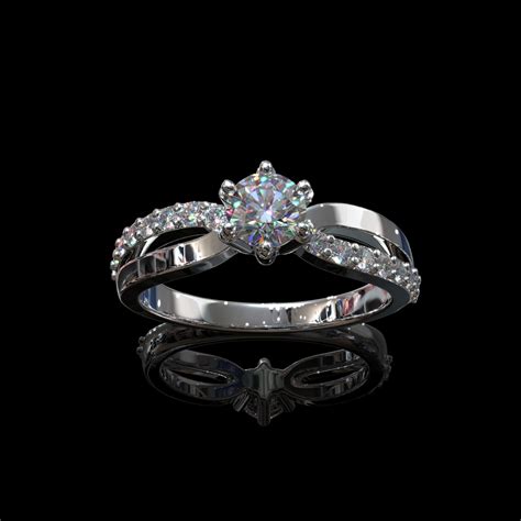 Помолвочное кольцо арт. 2059 — «Фабрика Золота»