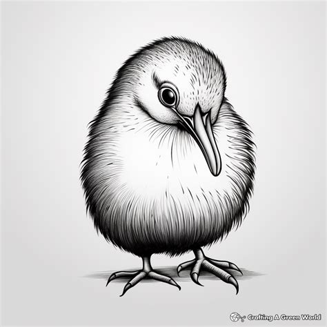 Kiwi Bird Coloring Pages - Free & Printable!