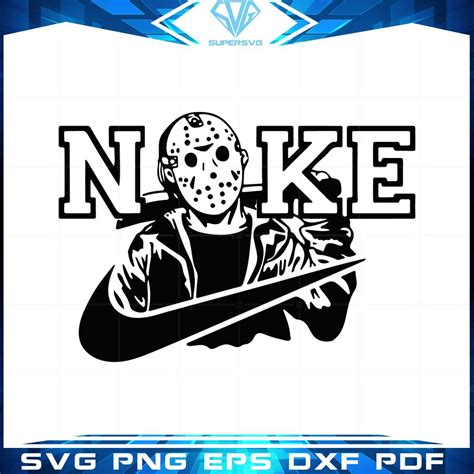 Jason Voorhees Nike Svg Best Graphic Designs Cutting Files