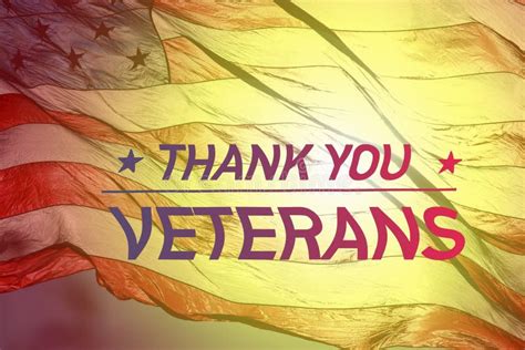 Thank You Veterans with US Flag Stock Image - Image of american ...