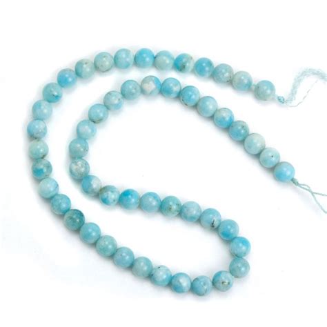 Peruvian Amazonite Mm Smooth Rounds Amazonite Beaded Necklace