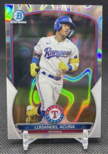 Bowman Chrome Luisangel Acuna Lava Refractor Bcp Texas