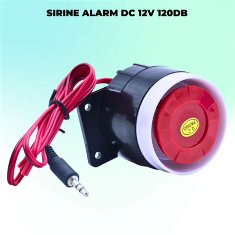 Jual Sirene Alarm High Decibel Active Buzzer 12V DC Security Safety