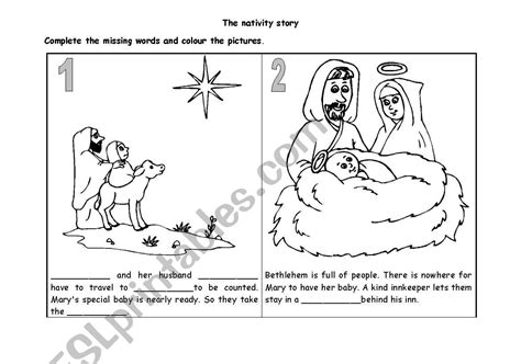 Printable Nativity Story Sequencing