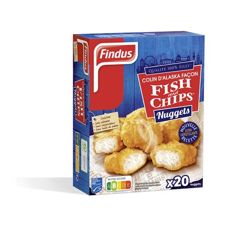 Nuggets Fish And Chips Msc Extra Croustillant Findus La Boite De G