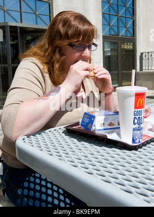 Obesity Binge Eating Disorder Overweight Woman Stock Photo Alamy